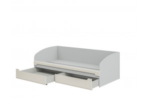 Односпальная кровать с 2-мя ящиками Леонардо МН-026-12-С1