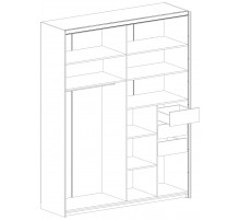 Шкаф-купе для одежды Глазго